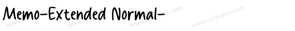 Memo-Extended Normal字体转换